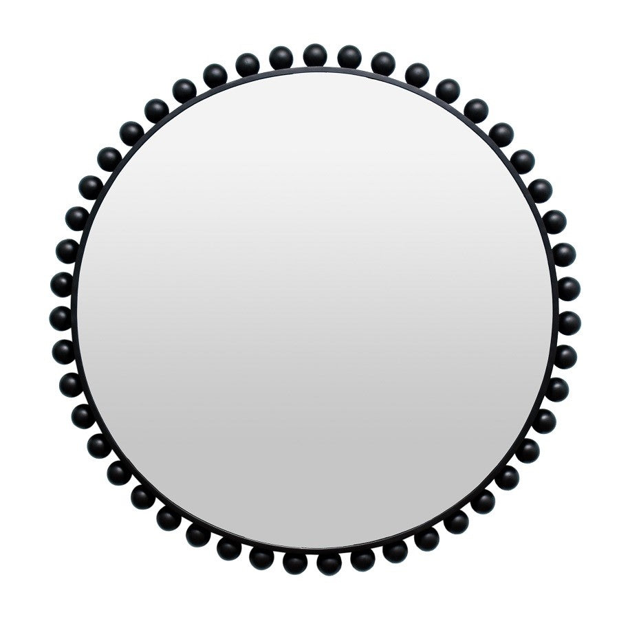 BLACK ROUND MIRROR RIO DIA110X6 15KG 800EURO
