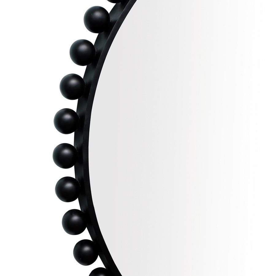 BLACK ROUND MIRROR RIO DIA110X6 15KG 800EURO