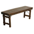 GOA MARKET FOLDING BENCH BROWN