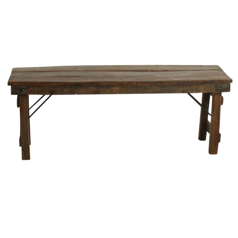 GOA MARKET FOLDING BENCH BROWN