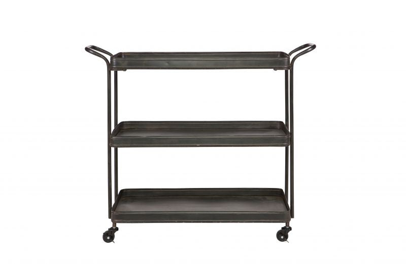 TEA TROLLEY METAL BLACK