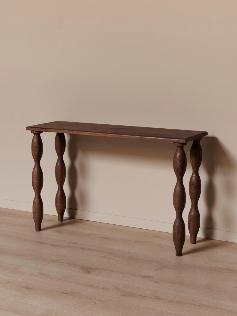 CONSOLE TABLE SAINT MANGO WOOD DARK BROWN