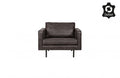RD RECYCLE LEATHER ARMCHAIR BLACK