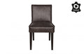 RD RECYCLE LEATHER DINING CHAIR BLACK
