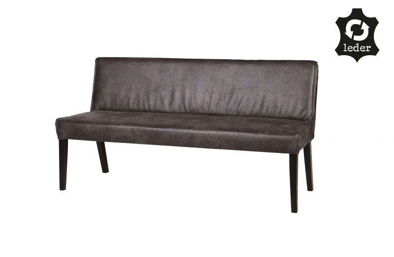 RD RECYCLE LEATHER DINNER BENCH COGNAC