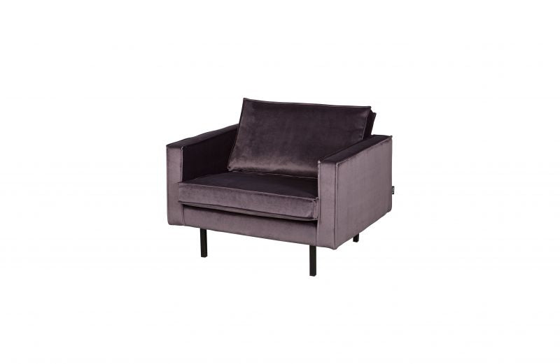 BERLIN VELVET ARMCHAIR ANTRACIT GREY