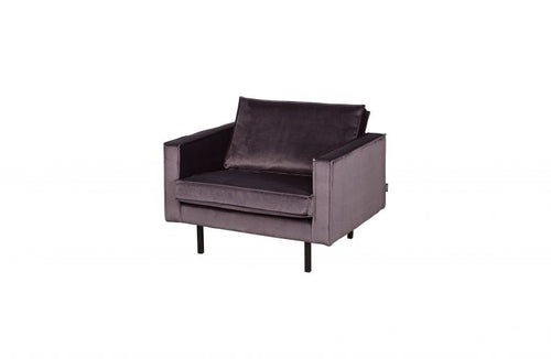 BERLIN VELVET ARMCHAIR ANTRACIT GREY