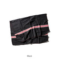MOVIE BLANKET BLACK RED STRIPE