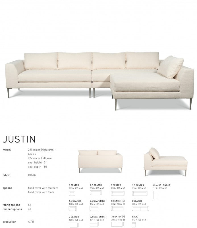 JUSTIN SOFA - PRICE ON REQUEST