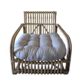 NATUR RATTAN ARM CHAIR FLO