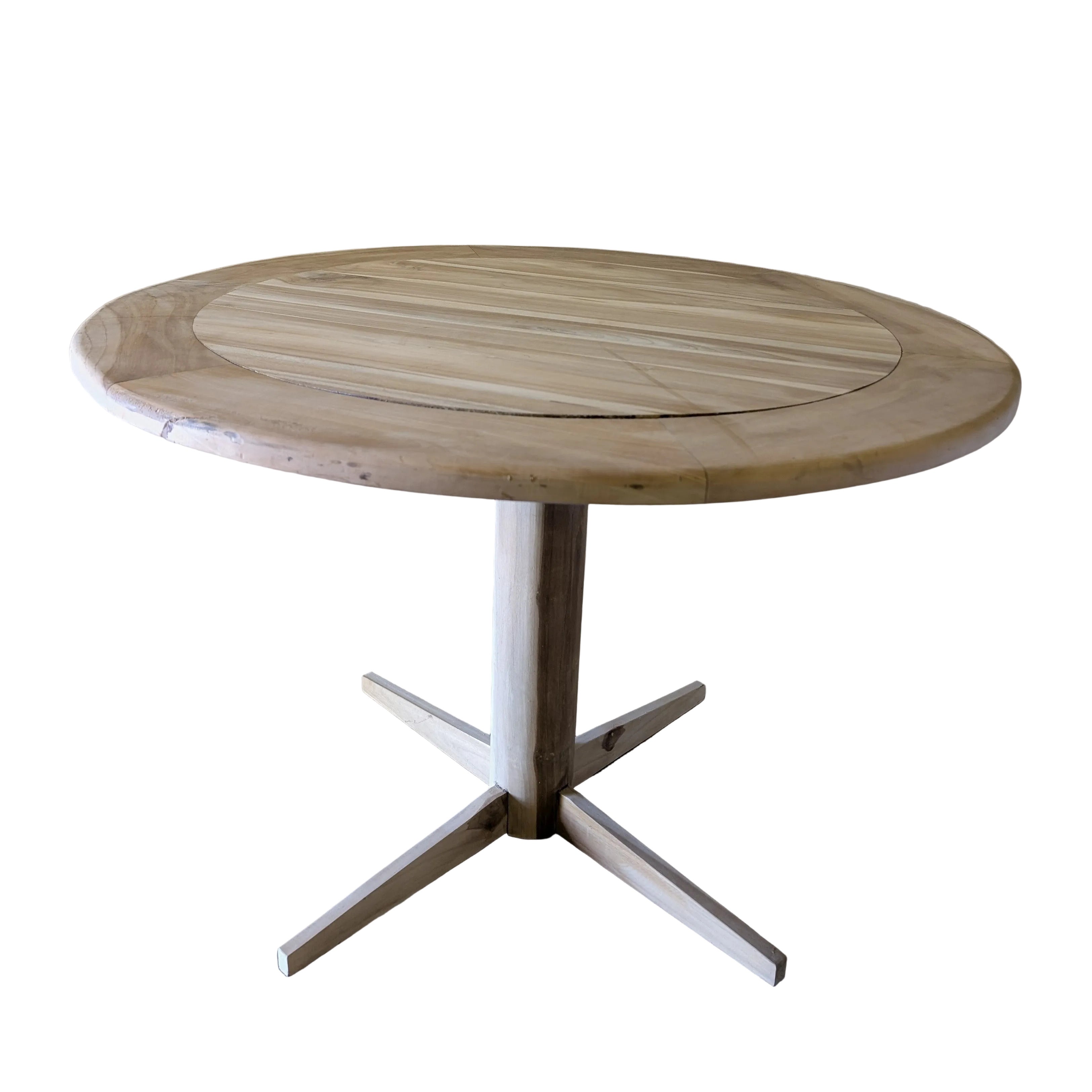 ON SALE ROUND X NATUR TEAK DINING TABLE