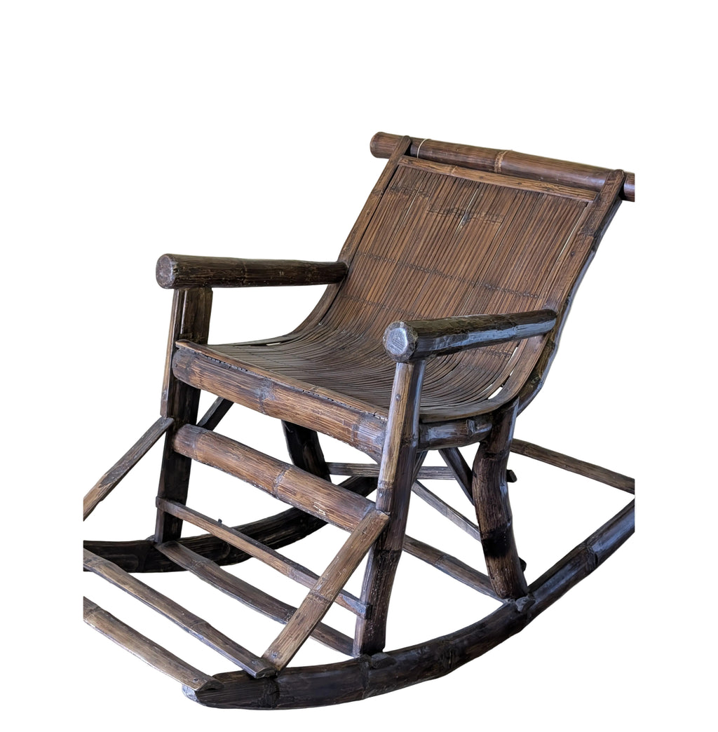 OLD DARK BROWN ROCKING CHAIR TIMOR