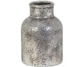 VASE CERAMICS HAMMERED SILVER