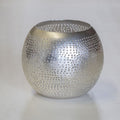 WAXHOLDER BALL FLSK BRASS SILVER PLATED