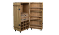 WINE CABINET 15 SOLID WOOD ANTIQUE FINISH