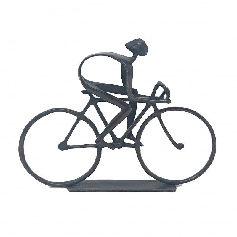 STATUE BRONZE BIKER