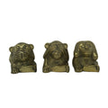 STATUE BRONZE 3 MONKEYS SMALL