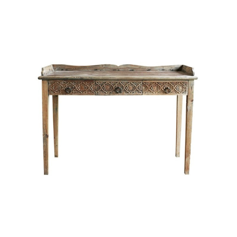 DESK LOTUS CARVING 3 DRAWERS