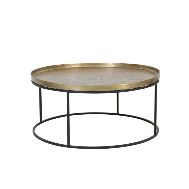 COFFEE TABLE ANTIQUE GOLD 90