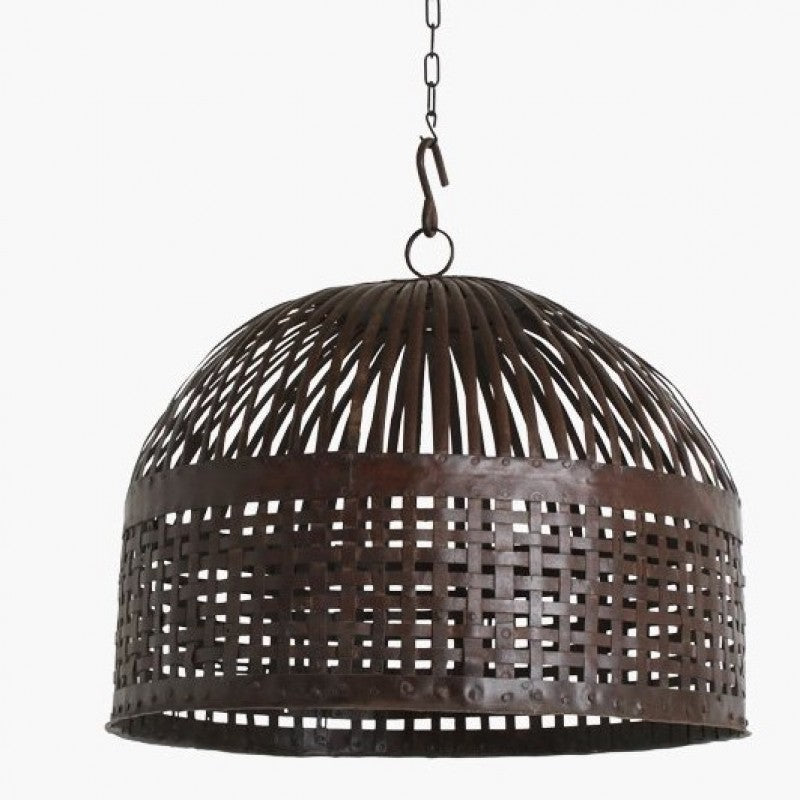 IRON BASKET LAMP