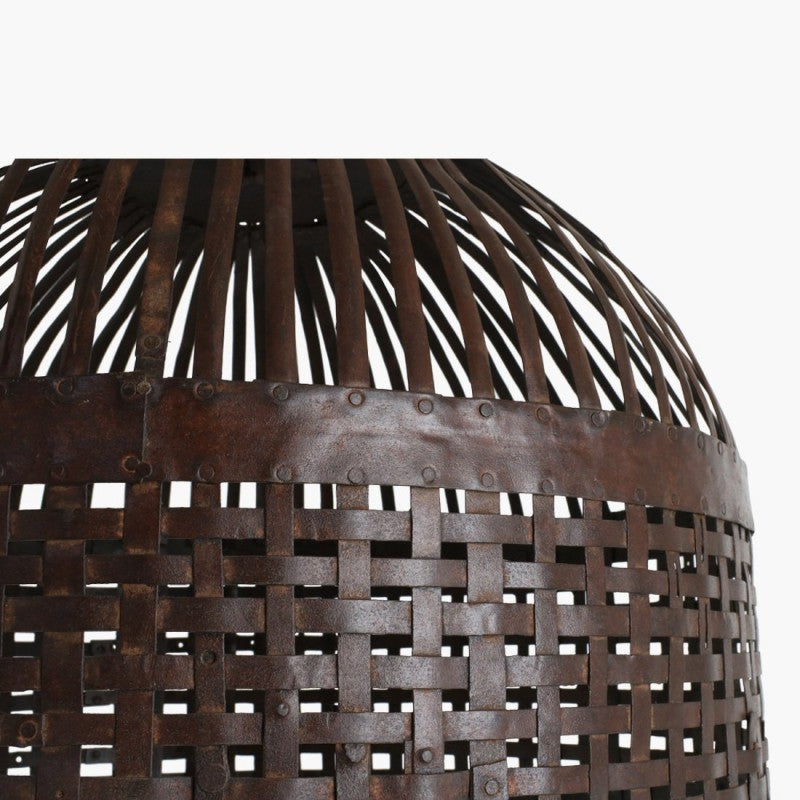 IRON BASKET LAMP