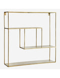 IRON SHELF SQUARE ANTIQ BRASS