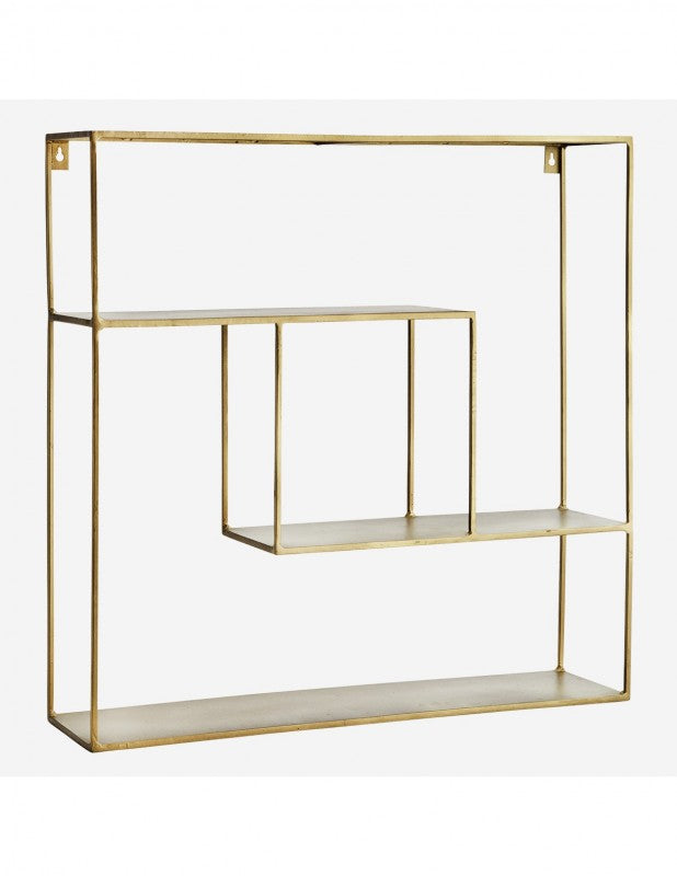 IRON SHELF SQUARE ANTIQ BRASS