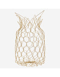 WIRE BASKET PINEAPPLE ANTIQ BRASS FINISH
