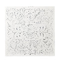 IRON PLATE TILE WHITE FLOWER