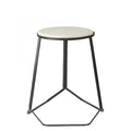 MARBLE TOP STOOL BLACK