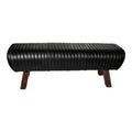 LEATHER BLACK GYM BENCH