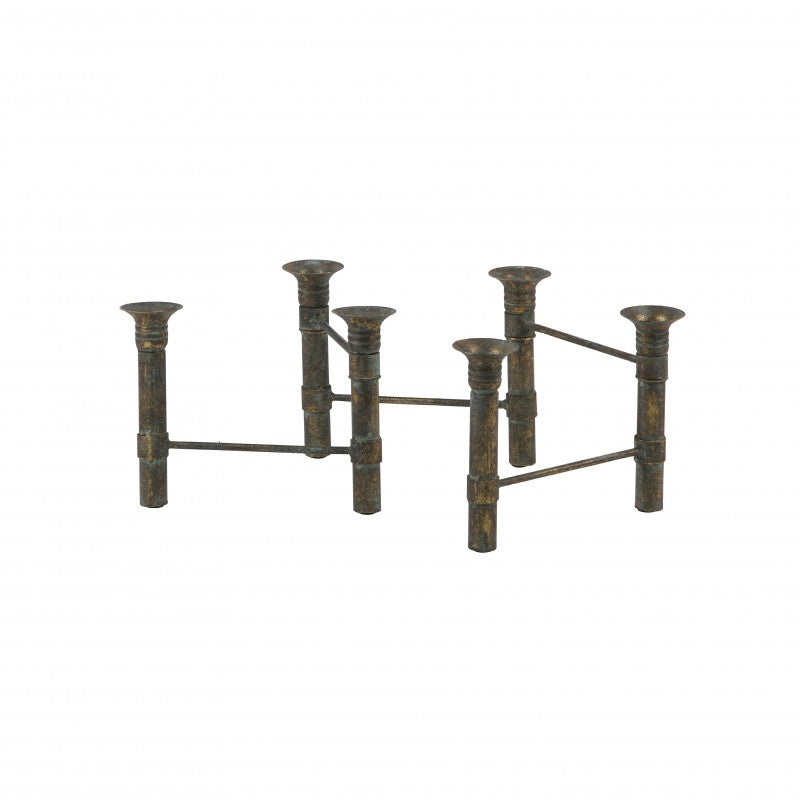 CANDLEHOLDER SNAKE METAL BRASS