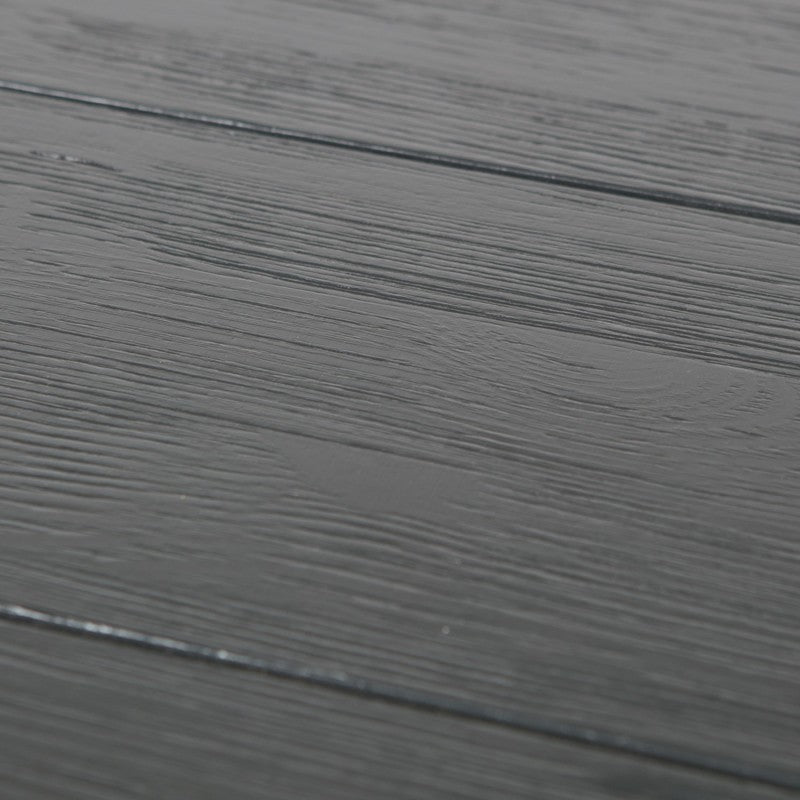 BLACK WOOD TOP DINING TABLE