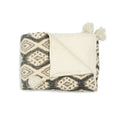 BLANKET THROW COTTON SHERPA