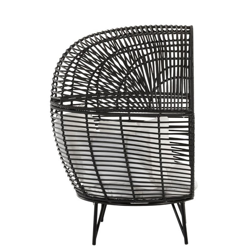 G MAMA LOUNGE CHAIR STEEL BLACK