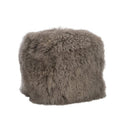 HASSOCK SQUARE LAMBS WOOL GREY