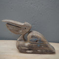 WOODEN PELICAN DECO