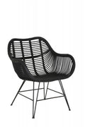 ARMCHAIR BLACK RATTAN 64