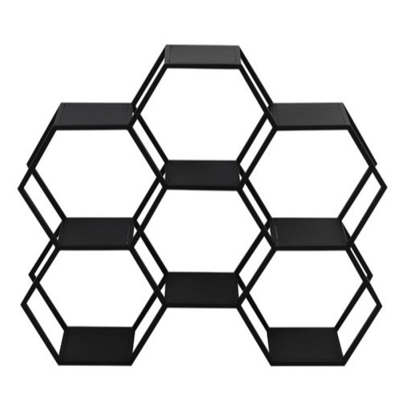 HEXAGON 6 BLACK SHELF