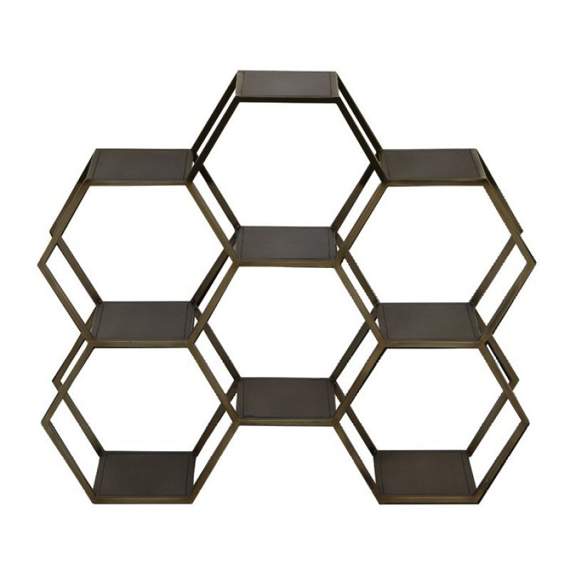 HEXAGON6 BRASS SHELF