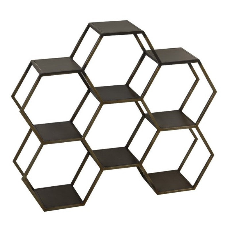 HEXAGON6 BRASS SHELF