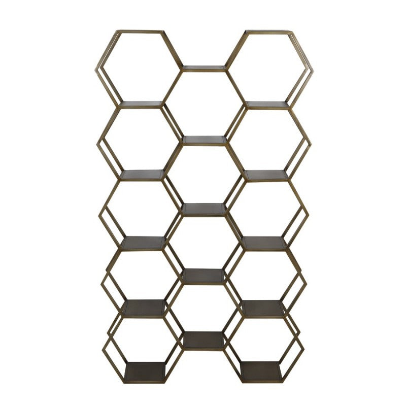 HEXAGON14 BRASS SHELF