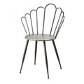 DINING CHAIR PROVENCE BLACK BRASS METAL
