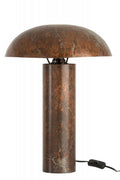TABLE LAMP MUSHROOM IRON ANTIQUE BROWN 50