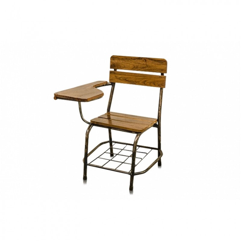 OLD STUDENT CHAIR IRON TEAK