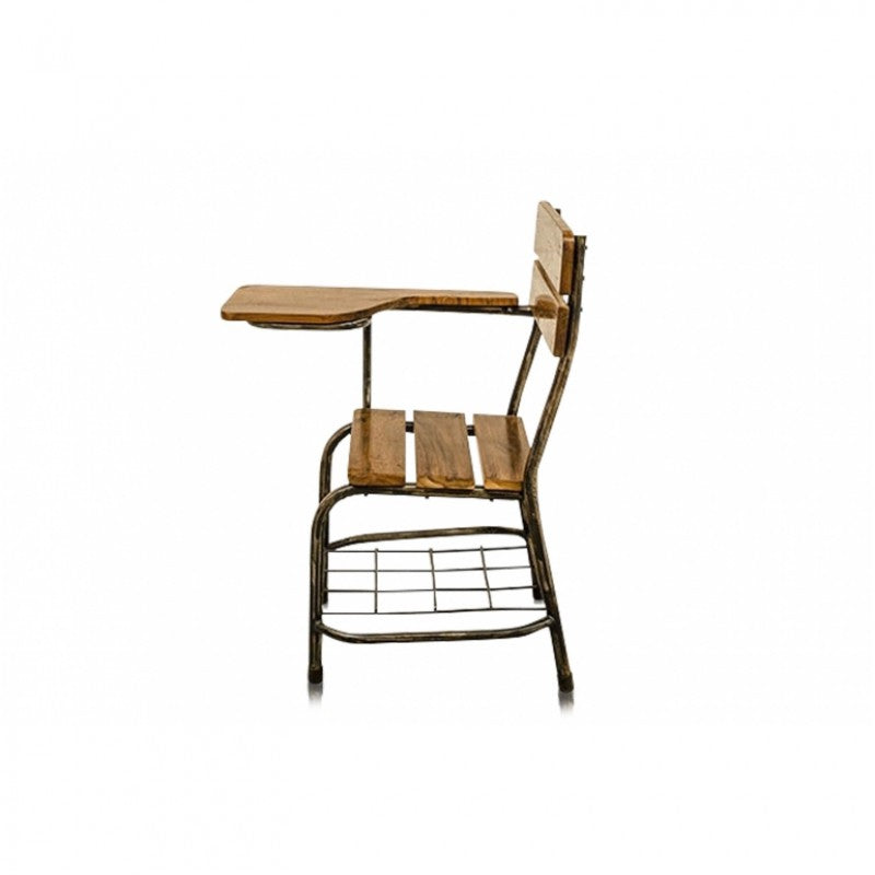 OLD STUDENT CHAIR IRON TEAK