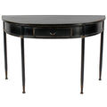 CONSOLE TABLE BLACK CURVED IRON
