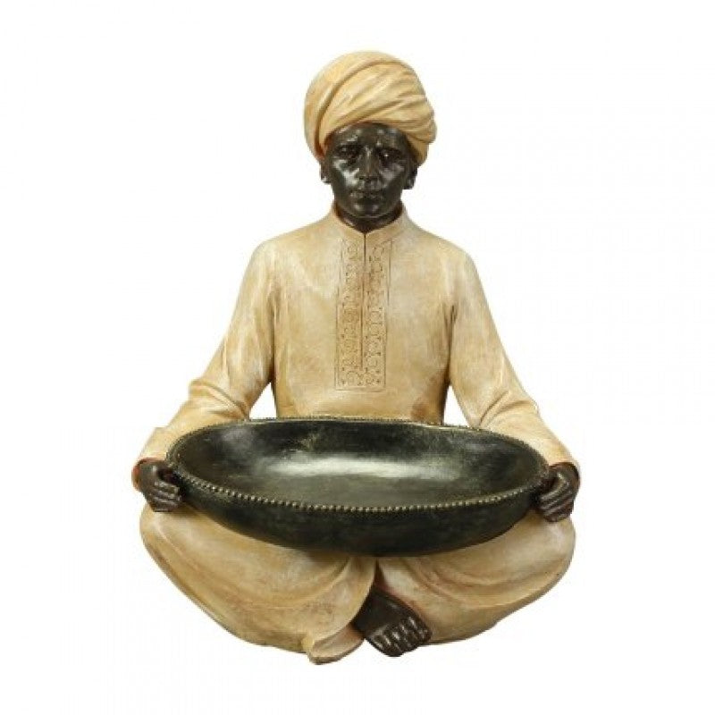 DECO SITTING SARACEN WITH BOWL