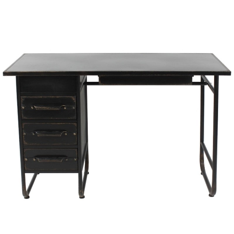 DESK TABLE BLACK IRON OXF