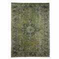 RUG GREEN PERSIAN PRINT POLY